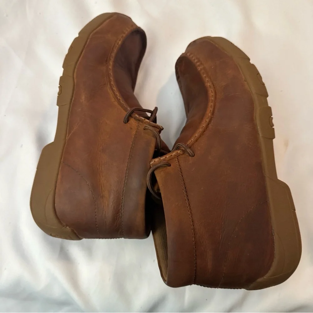 Justin Boots Brown Leather Men's Loafers